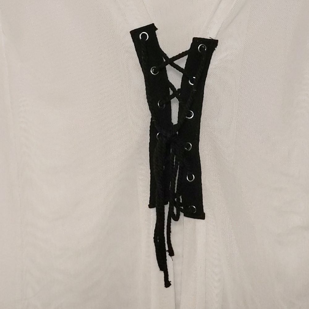 Sheer White Corset Top - Picture 3 of 3